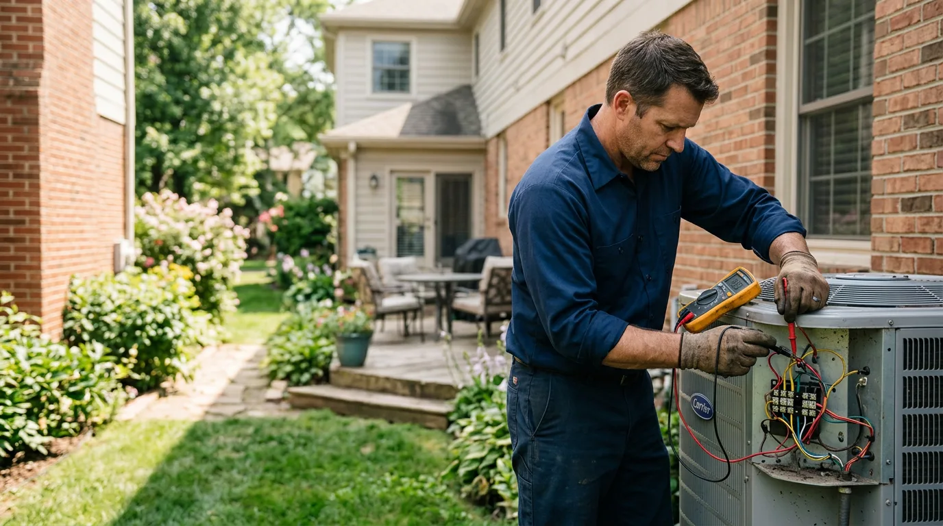 HVAC technician working near Arnoldsville, GA